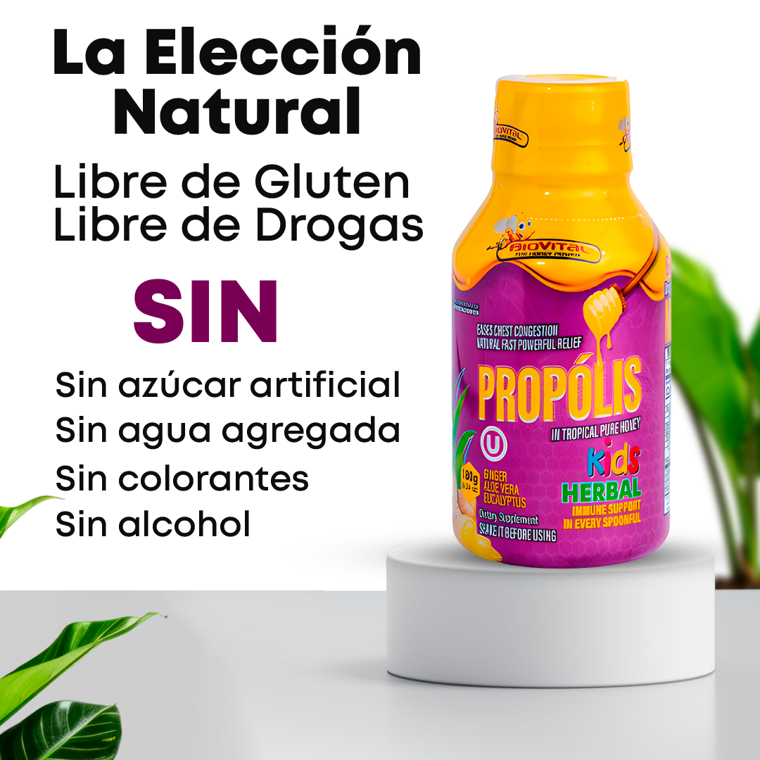 Biovital Propolis In Tropical Pure Honey Kids x 180 g