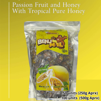 Benjimiel Passion Fruit Flavor Candies 100 units x 500 g