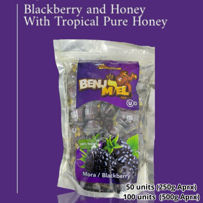 Benjimiel Blackberry Flavor Candies 100 units x 500 g