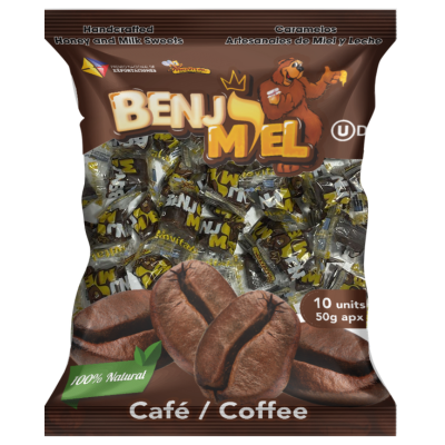 Caramelos Benjimiel Sabor Café 8 unds x 40 g