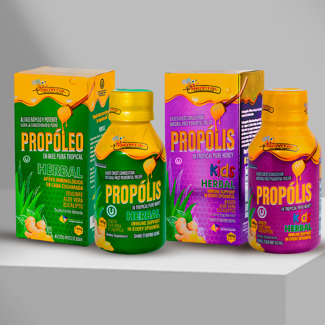 PROPÓLEO EN MIEL TROPICAL - BIOVITAL PACK X 3