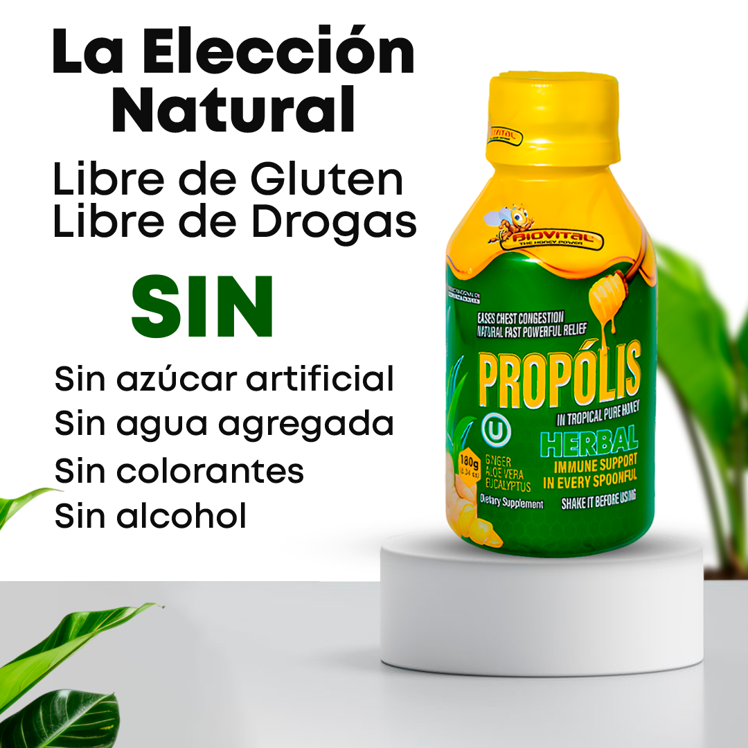 Biovital Propolis in Tropical Pure Herbal Honey x 180 g