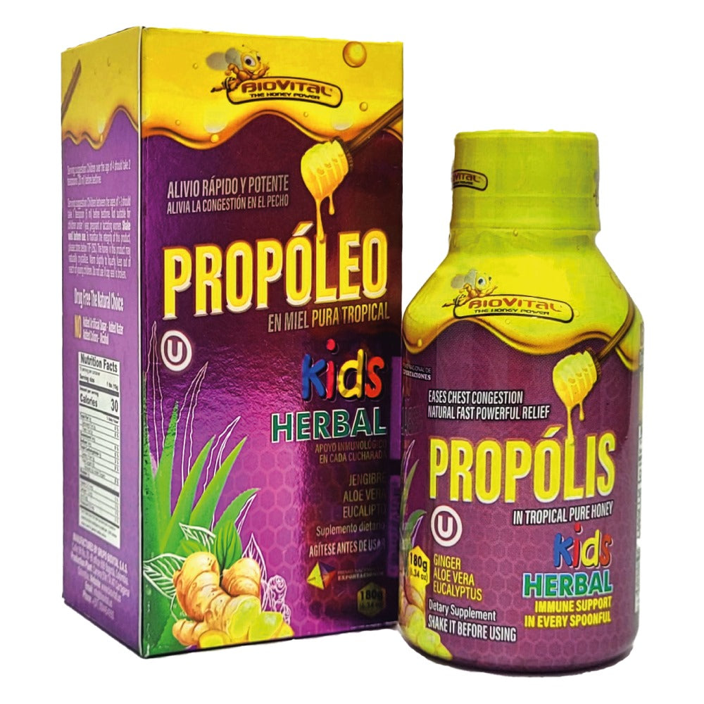 Propóleo Biovital Miel Pura Tropical Kids x 180 g