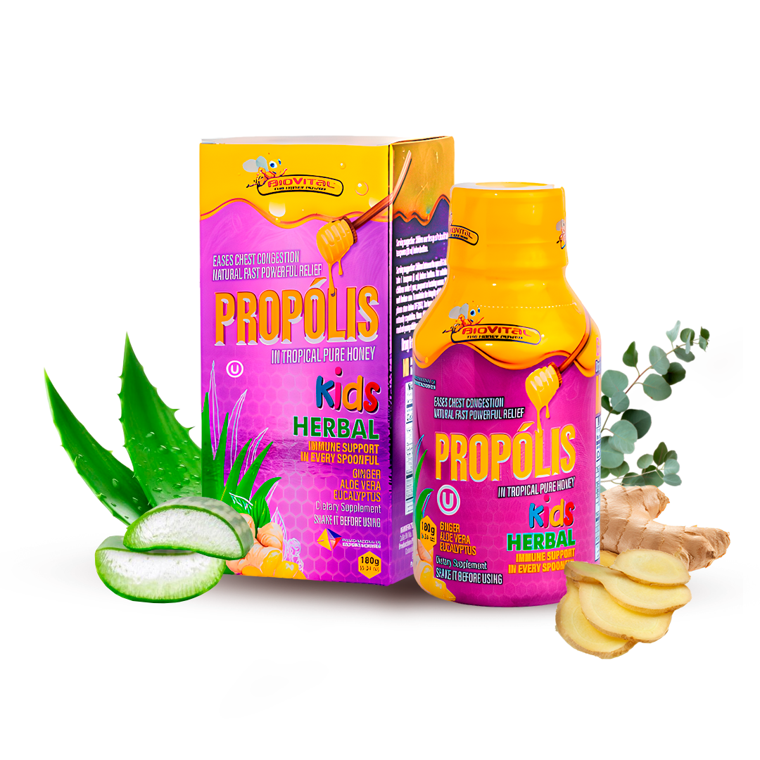 Biovital Propolis In Tropical Pure Honey Kids x 180 g