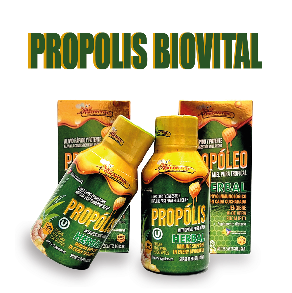 Biovital Propolis In Tropical Pure Herbal Honey PrePack 2 units x 180 g c/u