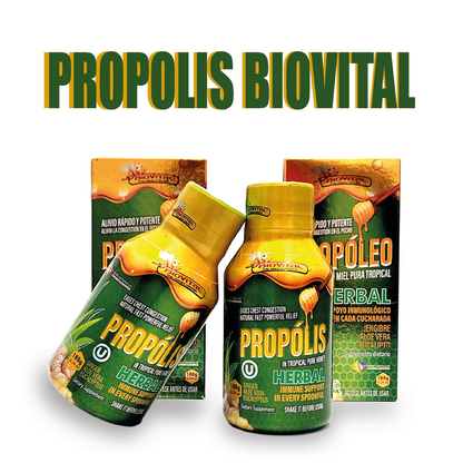 Biovital Propolis In Tropical Pure Herbal Honey PrePack 2 units x 180 g c/u