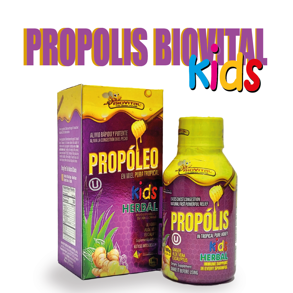 Propóleo Biovital Miel Pura Tropical Kids x 180 g