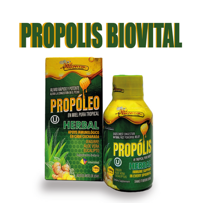 Propóleo Biovital Miel Pura Tropical Herbal x 180 g