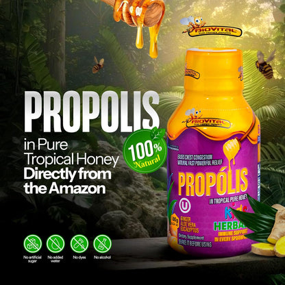 KIDS - BIOVITAL COUGH SYRUP WITH PROPOLIS & PURE TROPICAL HONEY 180G